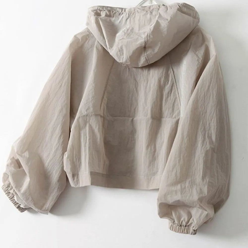 Sommerojacke atmungsaktiv leicht schnelltrocknend mit Reißverschluss