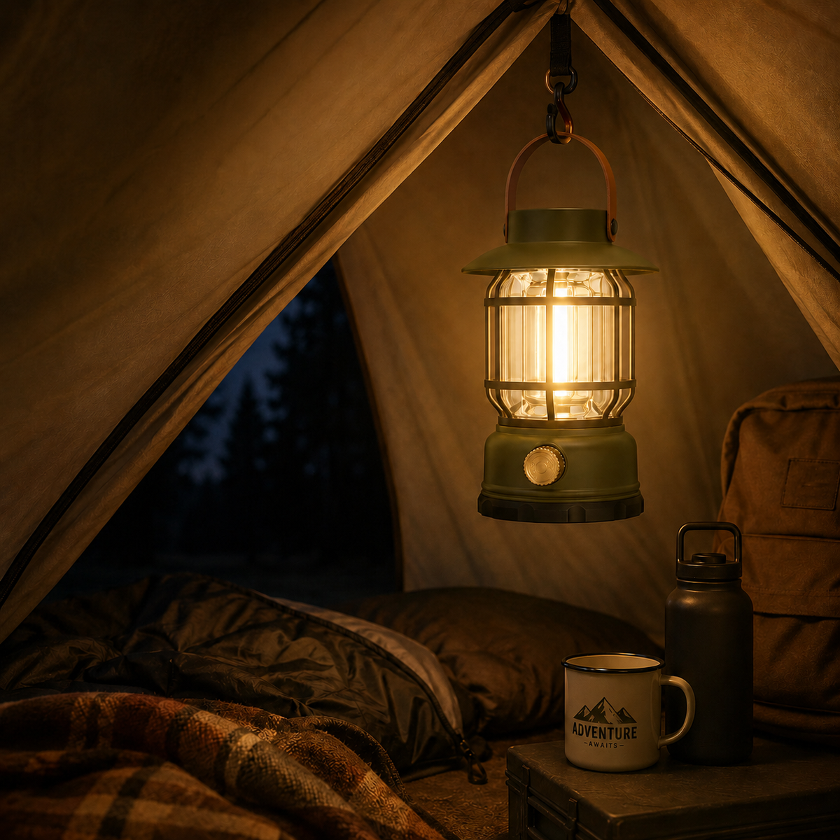 Nordspur | Solantis Tragbare 360-Grad LED-Campinglaterne