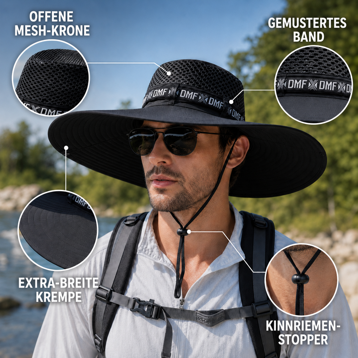 Nordspur | Solcrest Breitrandiger Outdoor-Hut