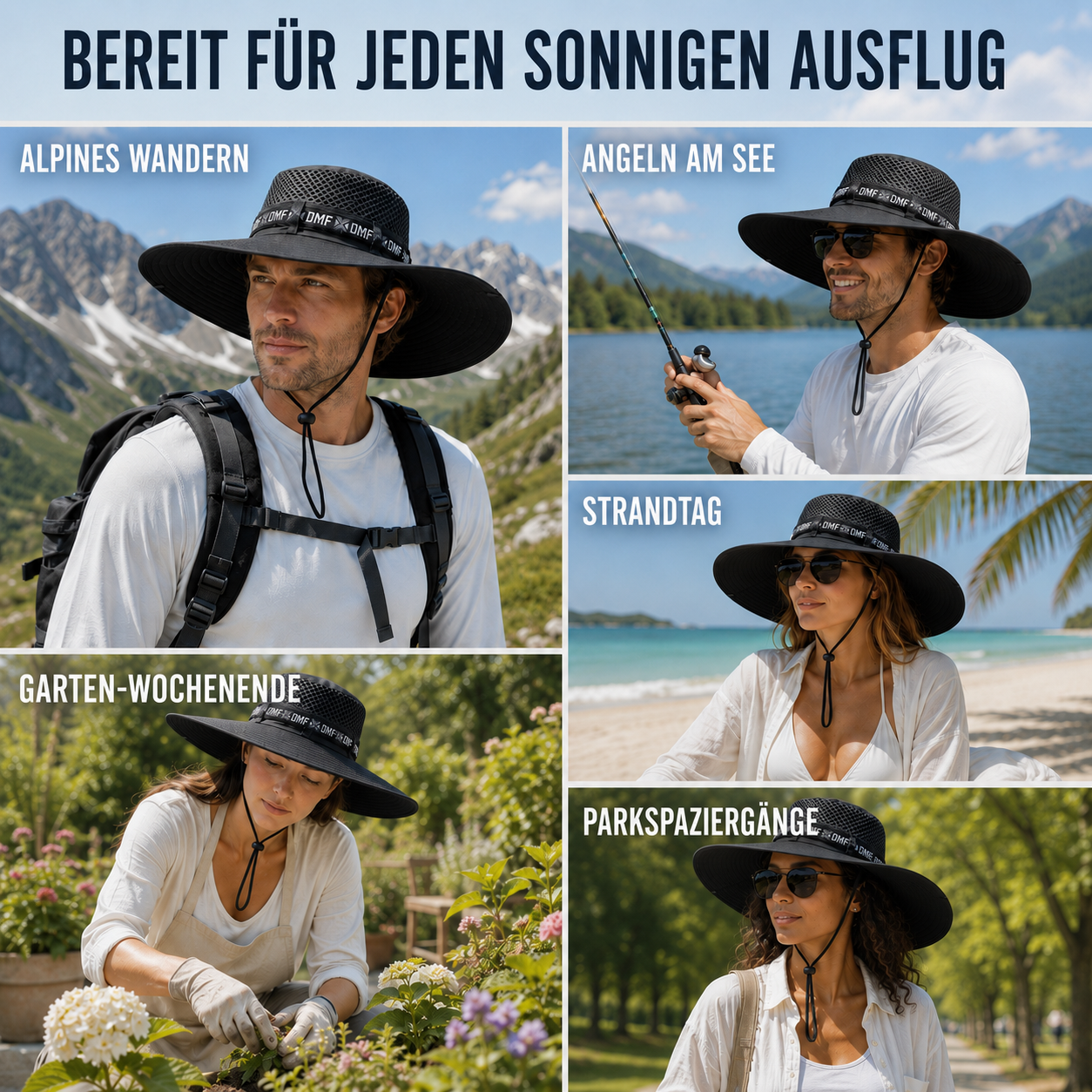 Nordspur | Solcrest Breitrandiger Outdoor-Hut