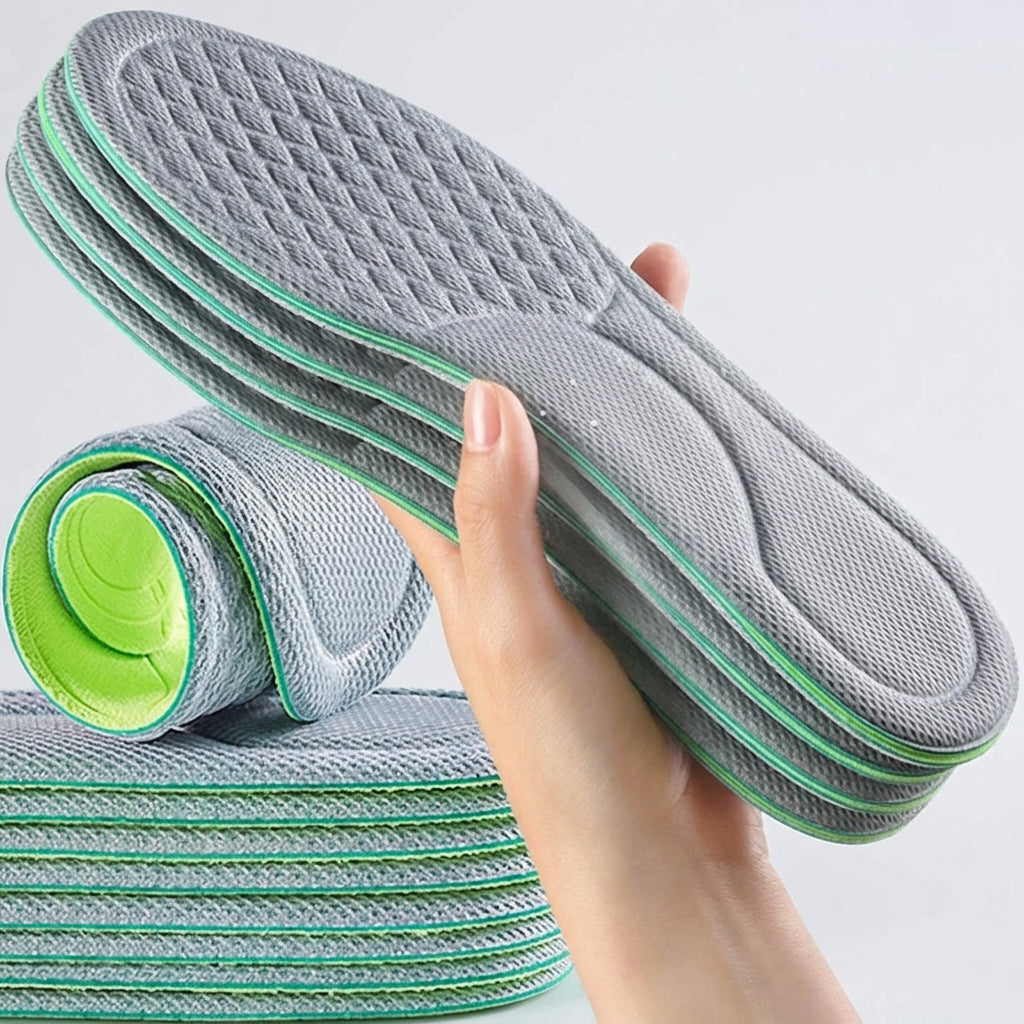 Unisex Memory Foam Einlegesohlen mit Polstern und Feuchtigkeitskontrolle