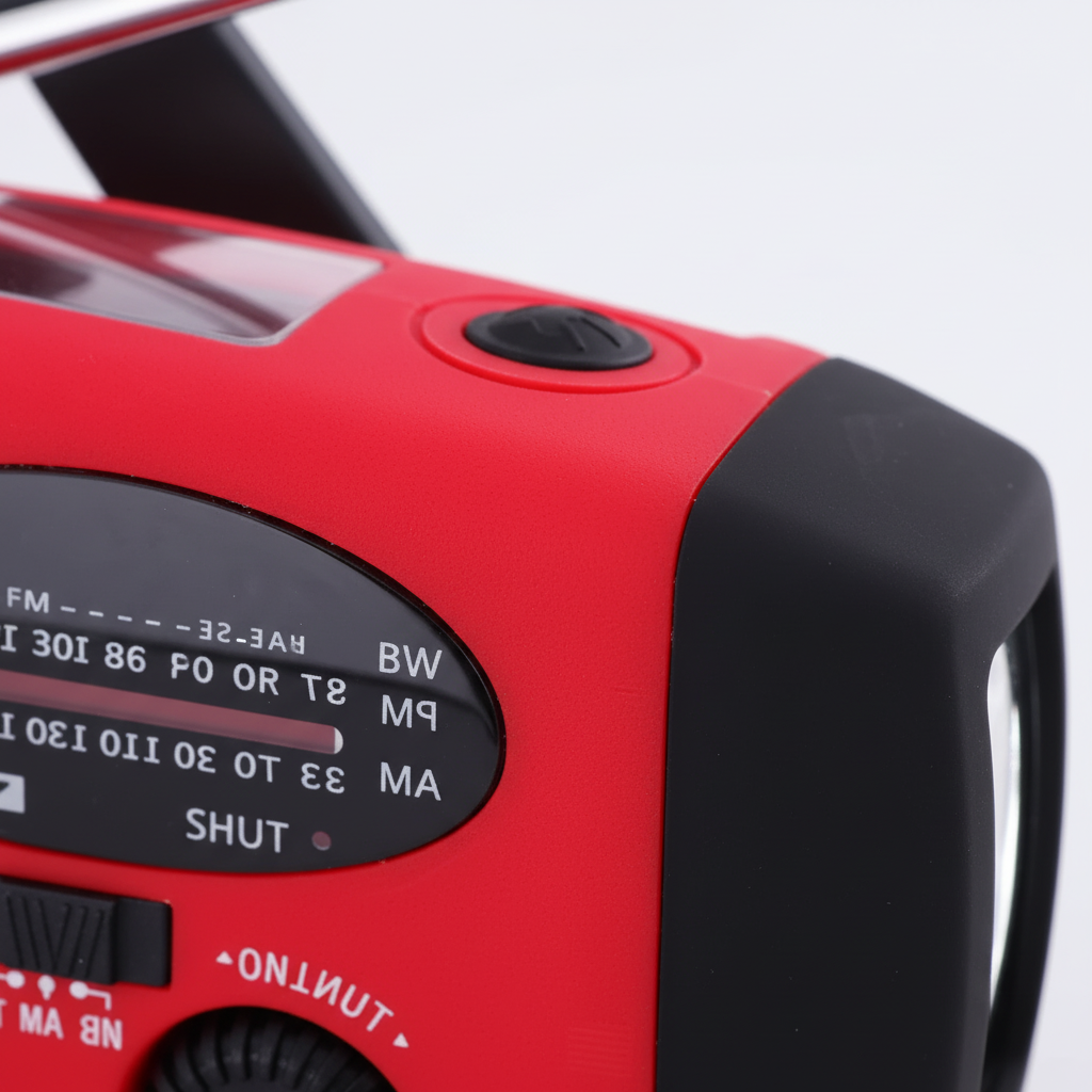 Notfallradio tragbar Solarpanel USB-Ladung Handkurbel LED-Leuchte