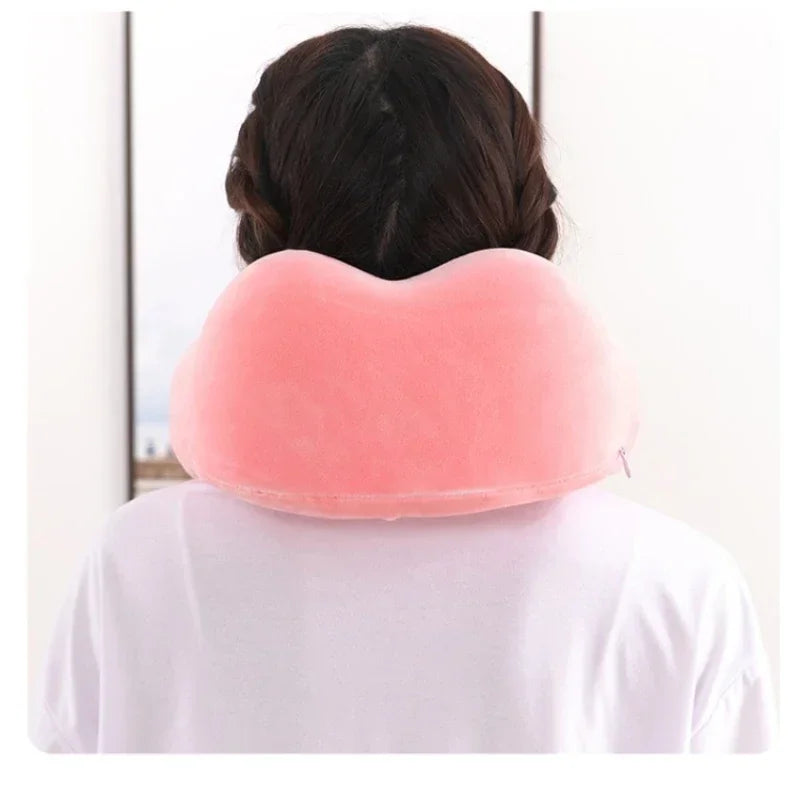 U-förmiges Memory-Foam-Nackenkissen ergonomische Halsstütze Reisekissen