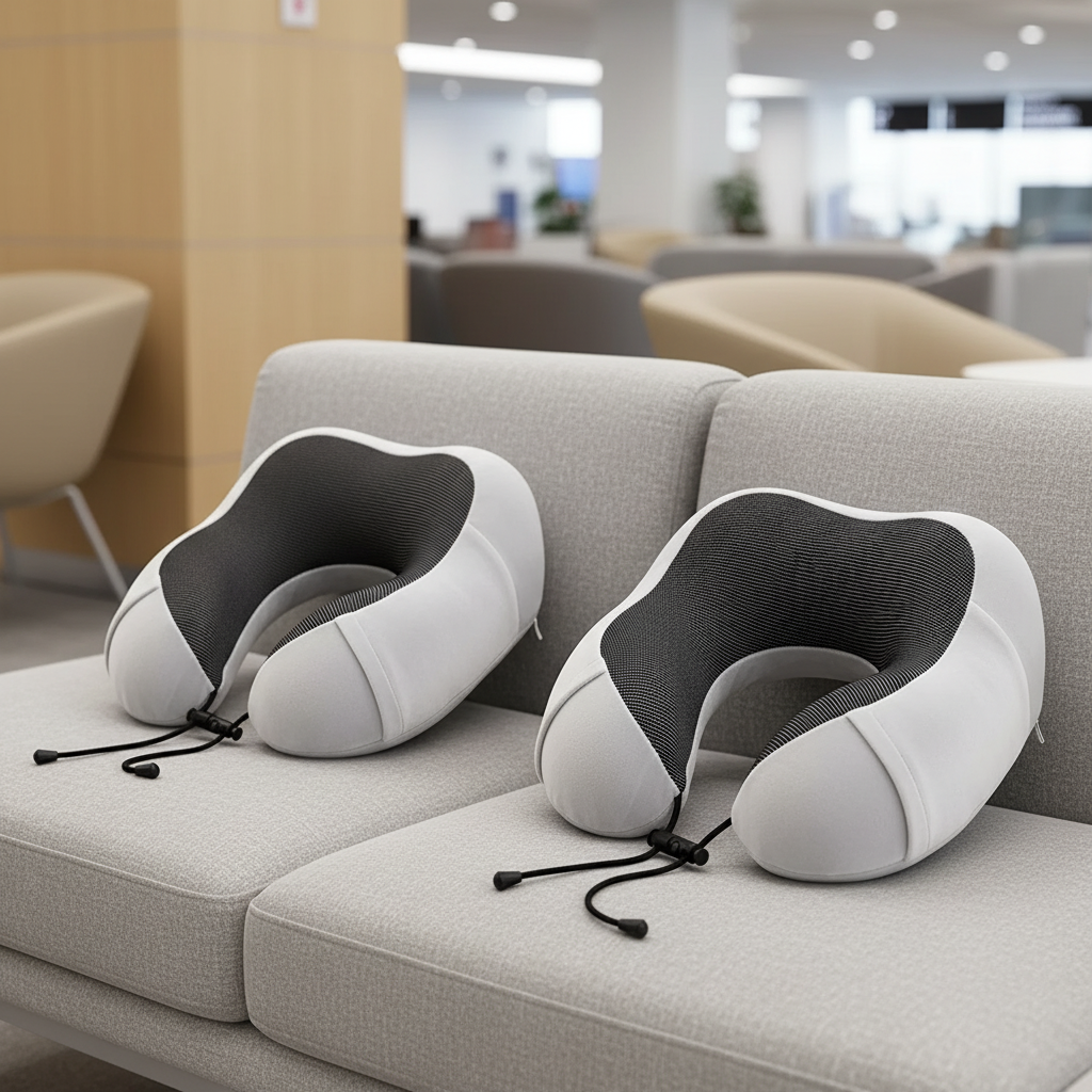 U-förmiges Memory-Foam-Nackenkissen ergonomische Halsstütze Reisekissen