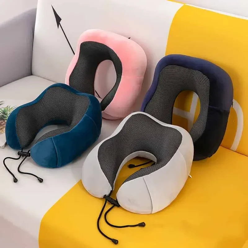 U-förmiges Memory-Foam-Nackenkissen ergonomische Halsstütze Reisekissen