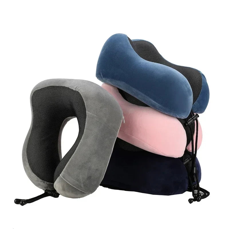 U-förmiges Memory-Foam-Nackenkissen ergonomische Halsstütze Reisekissen
