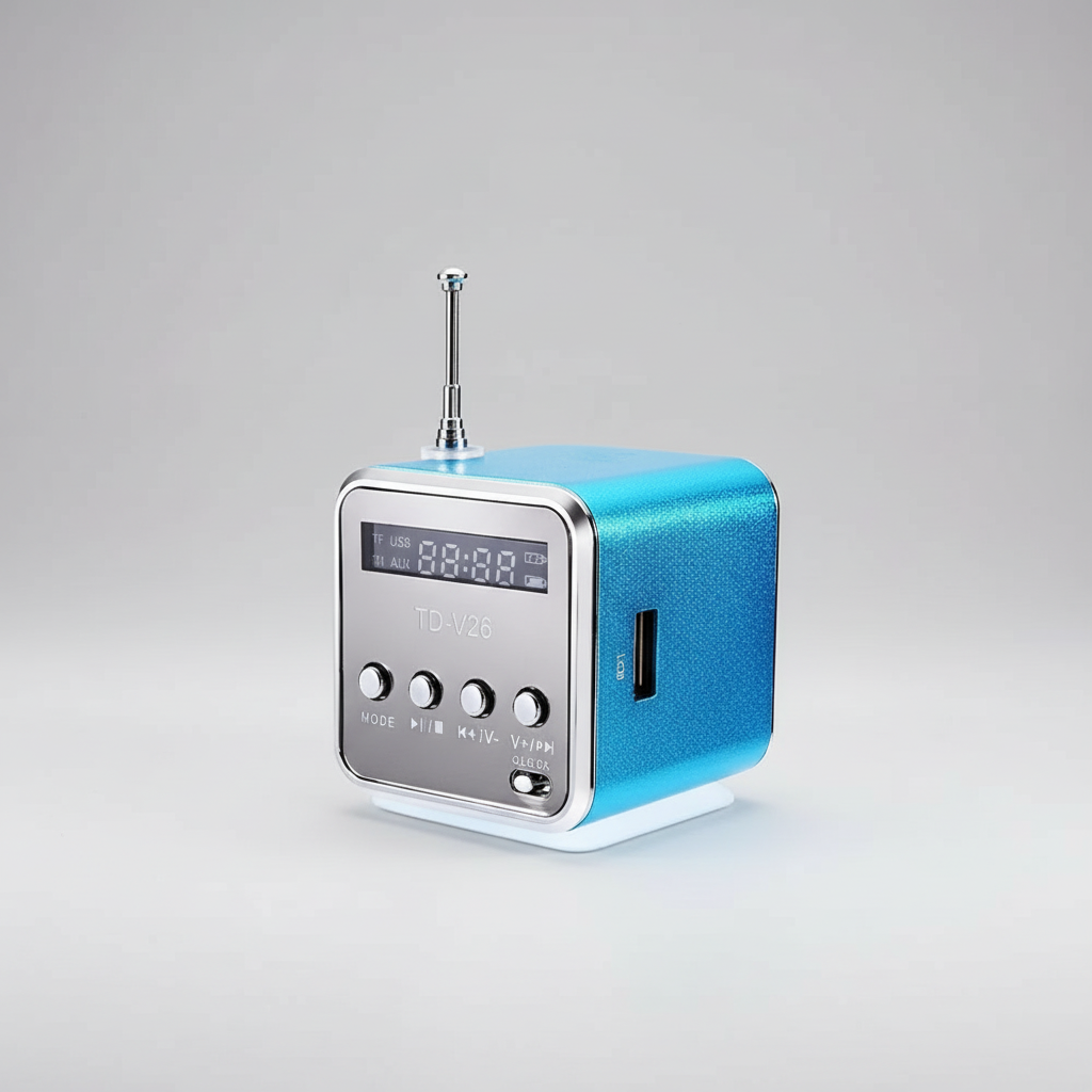 Tragbarer wiederaufladbarer Mini-Lautsprecher mit Bluetooth FM Radio