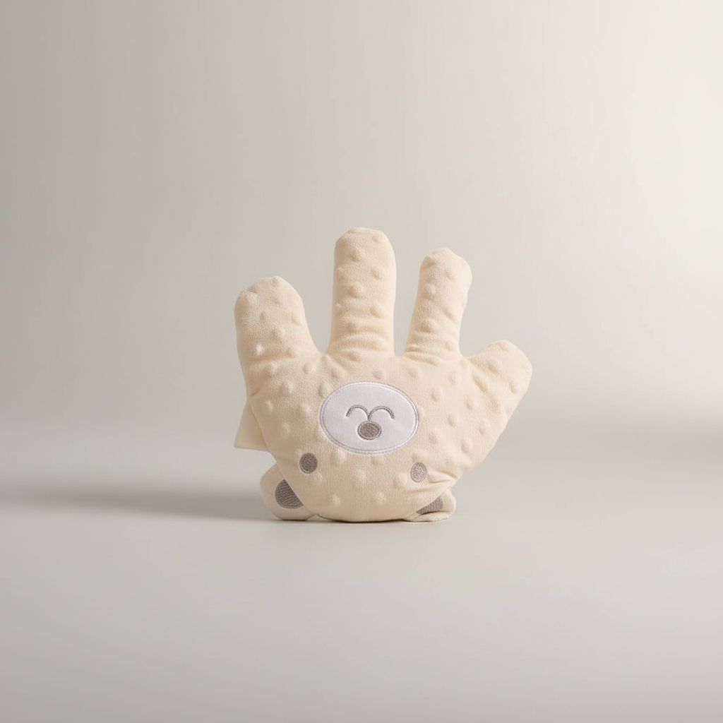 Weiches Säuglings-Druckkissen mit handförmigem Design für beruhigenden Schlaf