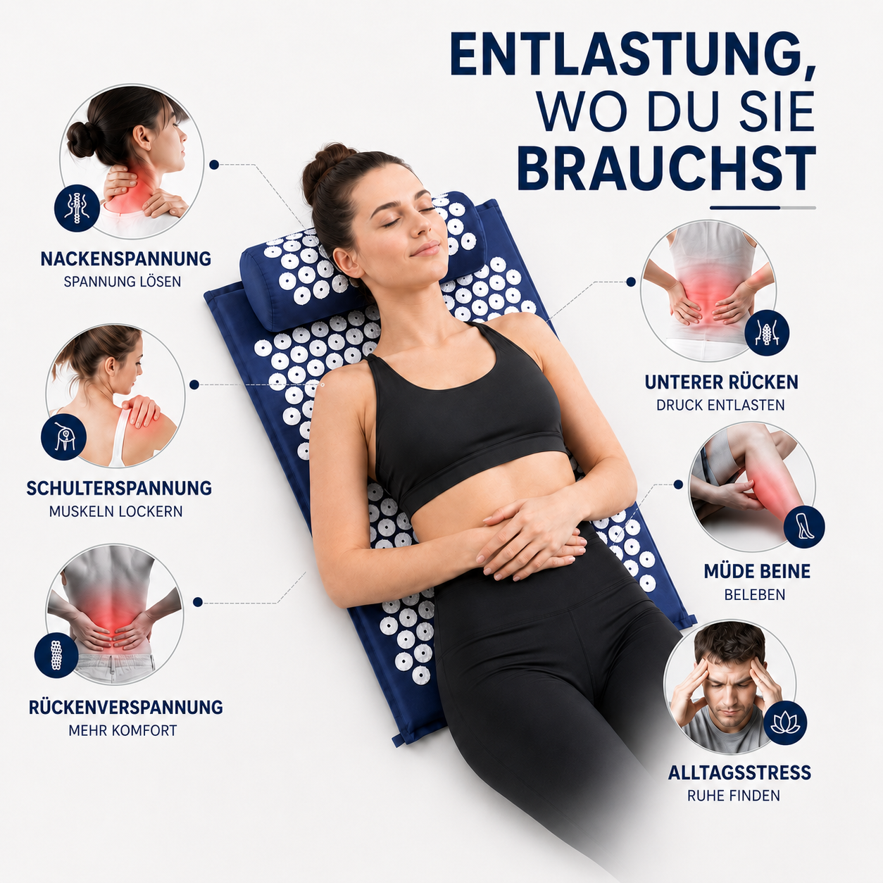 Nordspur | Spikelyn Akupressur-Therapiematten-Set