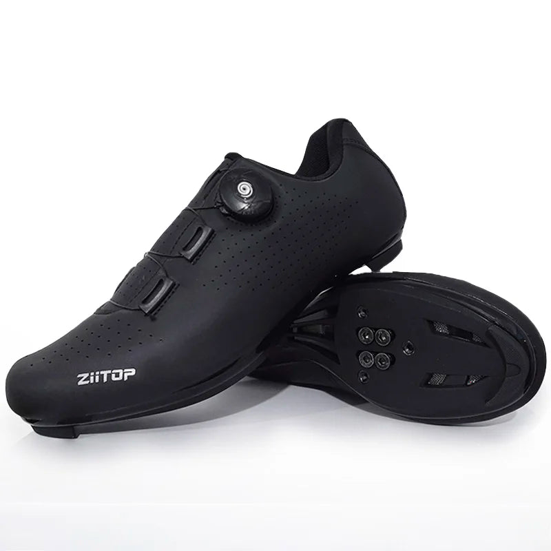 SPD-kompatible Rennrad-Schuhe leicht mit Drehrädchen-Verschluss