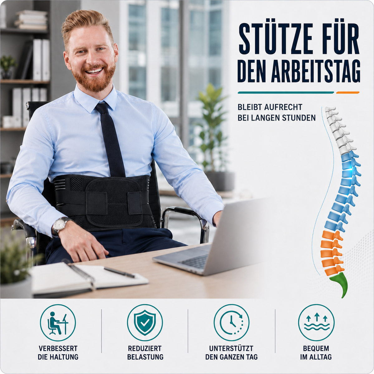 Nordspur | Spineforte Verstellbarer Lendenstützgürtel