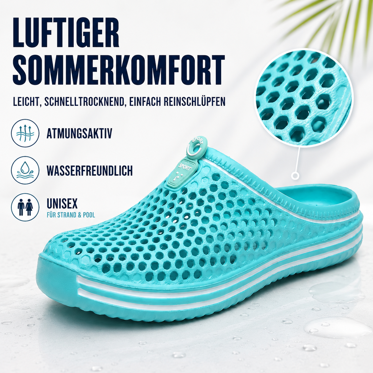 Nordspur | Splashco Hollow-Out Slip-On Wasser-Sandale