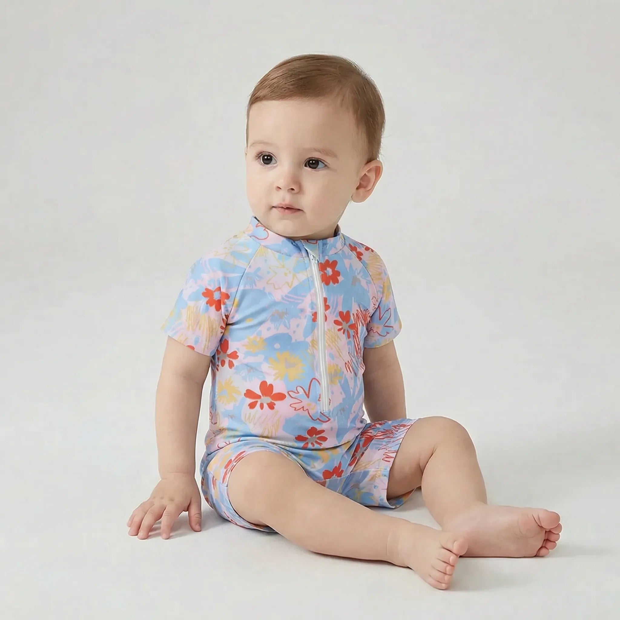 Nordspur | Splashosaur Short Sleeve Zip Romper