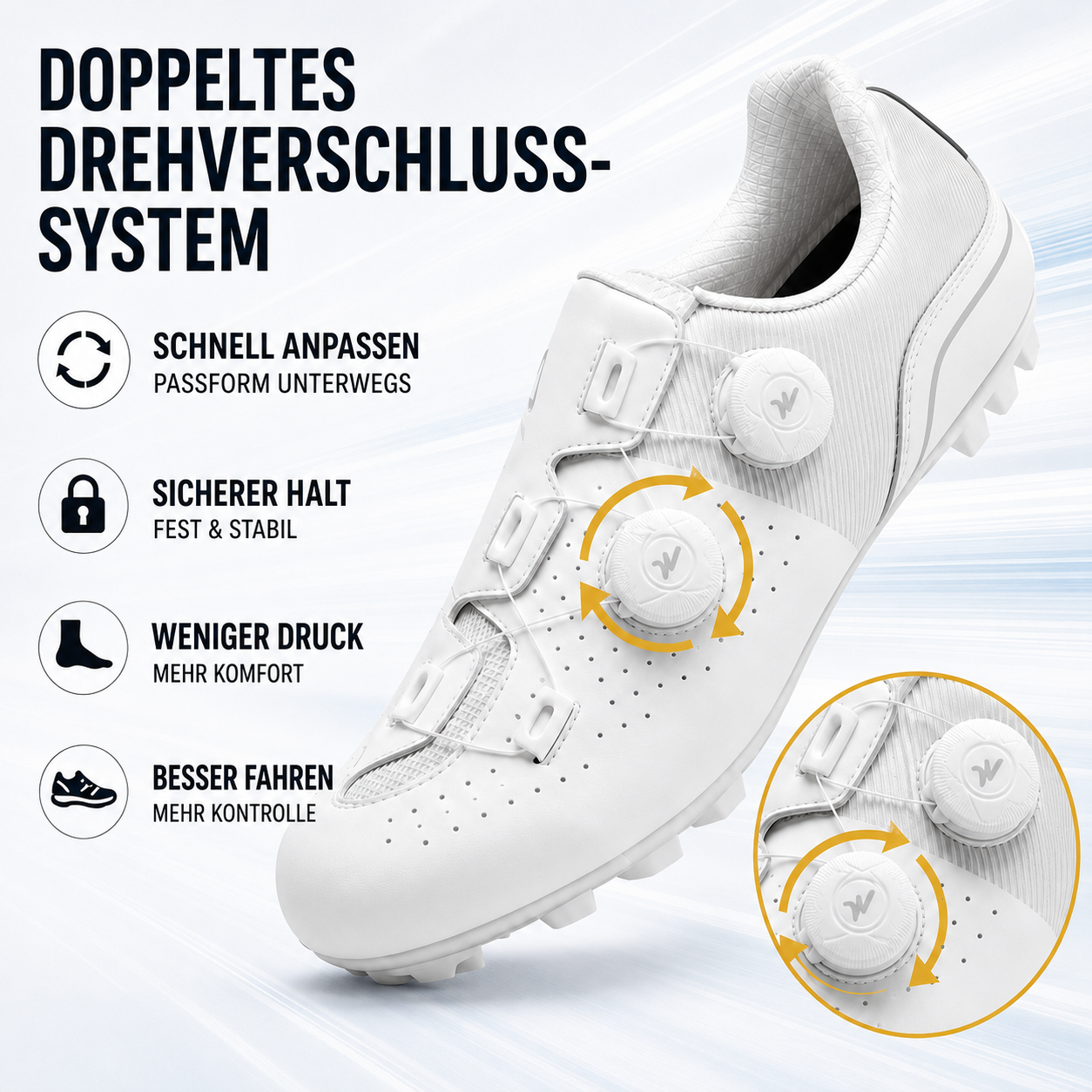 Nordspur | Sprintlock Selbstsperrend SPD Rennrad-Schuh