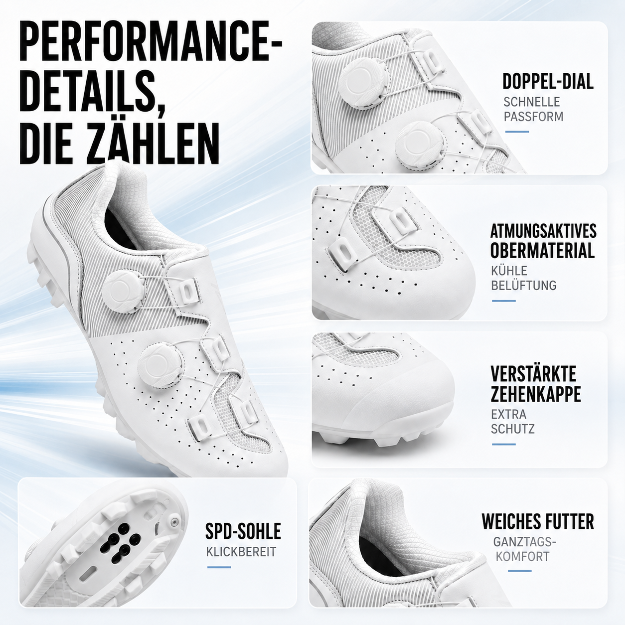 Nordspur | Sprintlock Selbstsperrend SPD Rennrad-Schuh