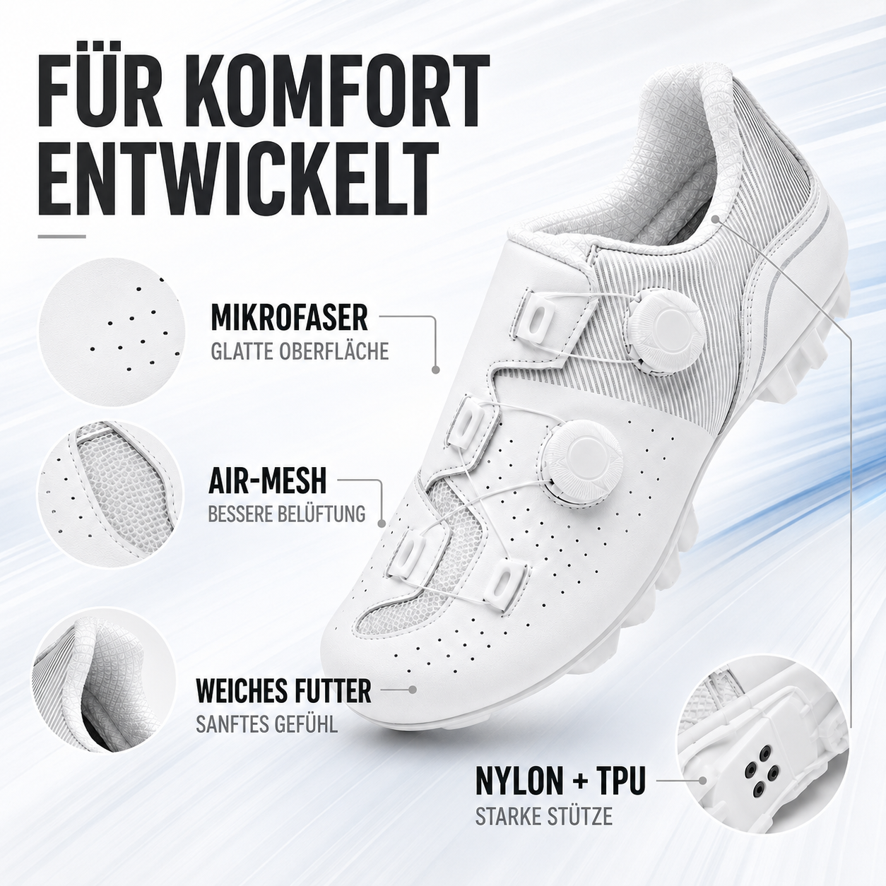 Nordspur | Sprintlock Selbstsperrend SPD Rennrad-Schuh