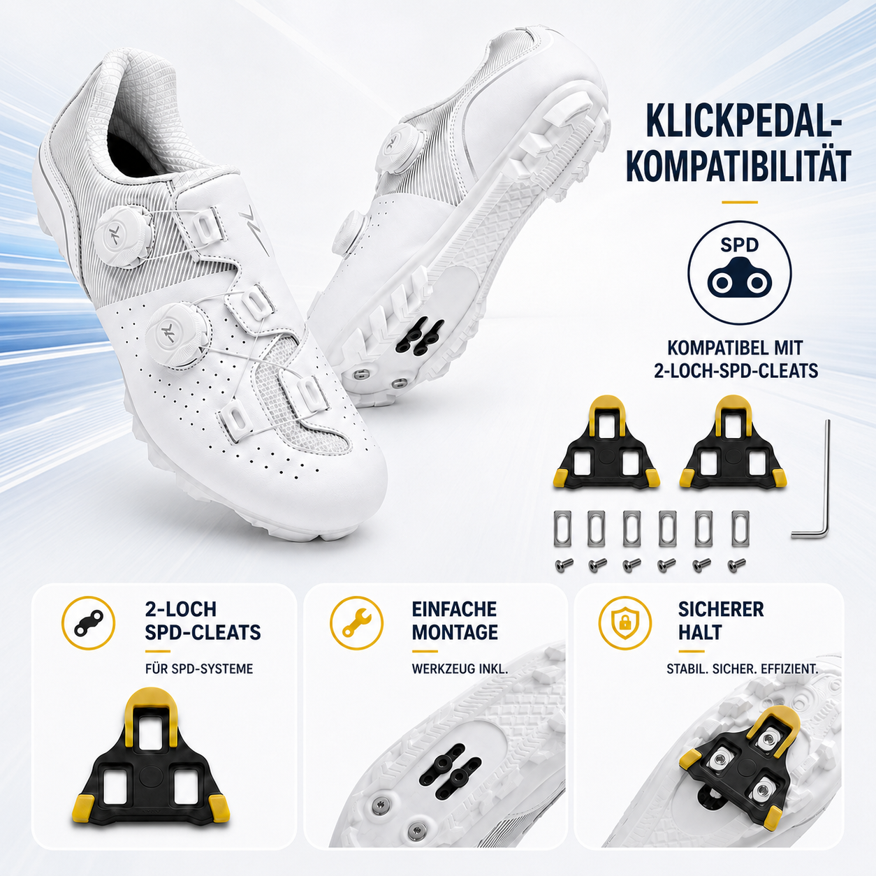 Nordspur | Sprintlock Selbstsperrend SPD Rennrad-Schuh