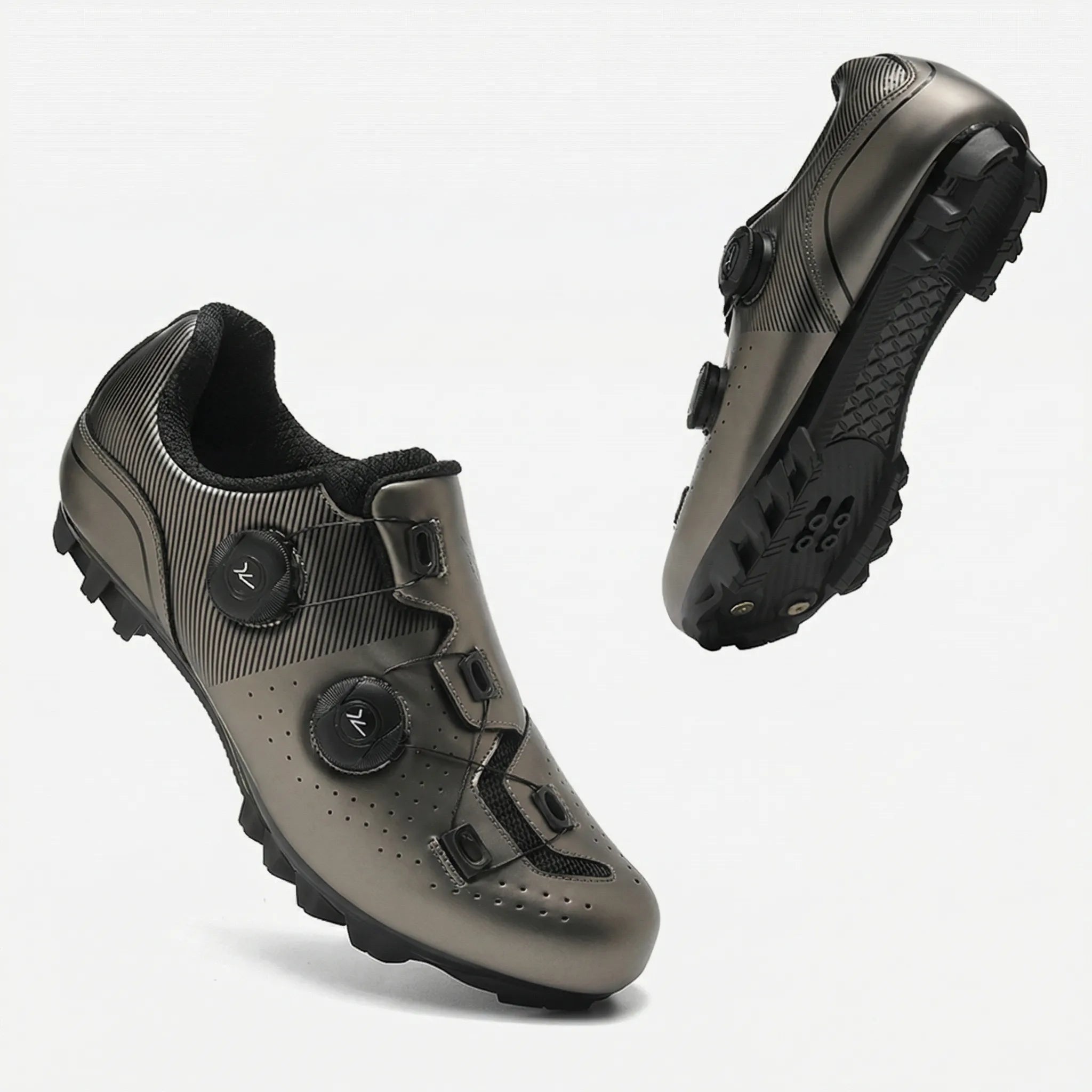 Rennrad-Schuh SPD-kompatibel atmungsaktiv Drehschnallen-Verschluss