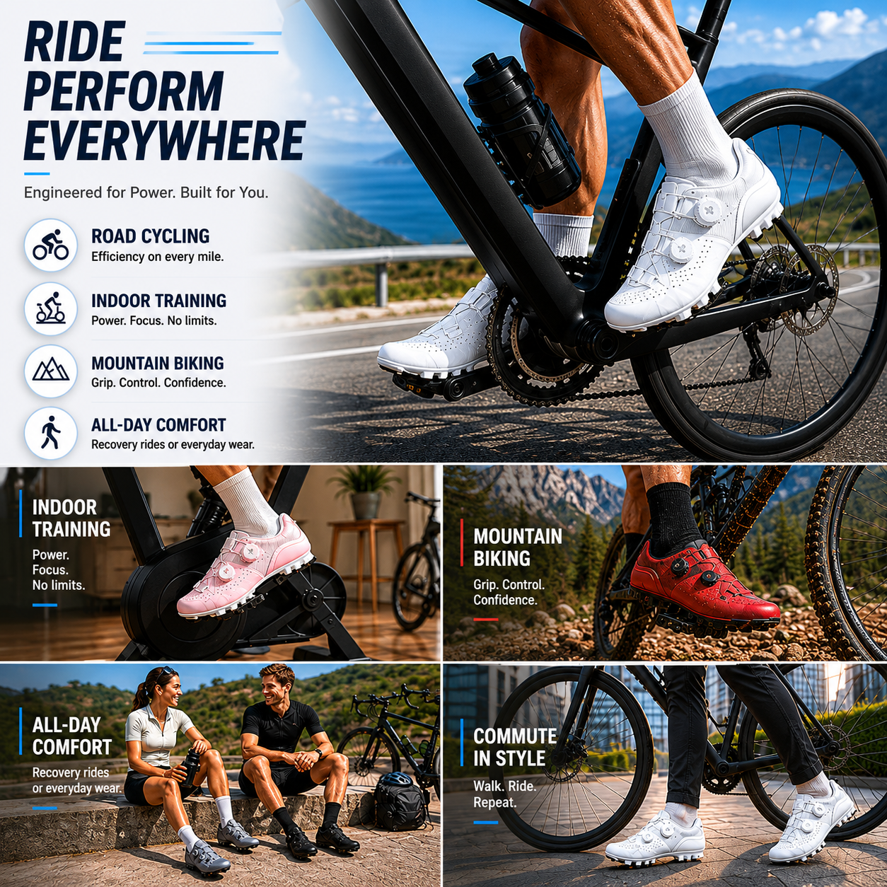 Nordspur | Sprintlock Selbstsperrend SPD Rennrad-Schuh