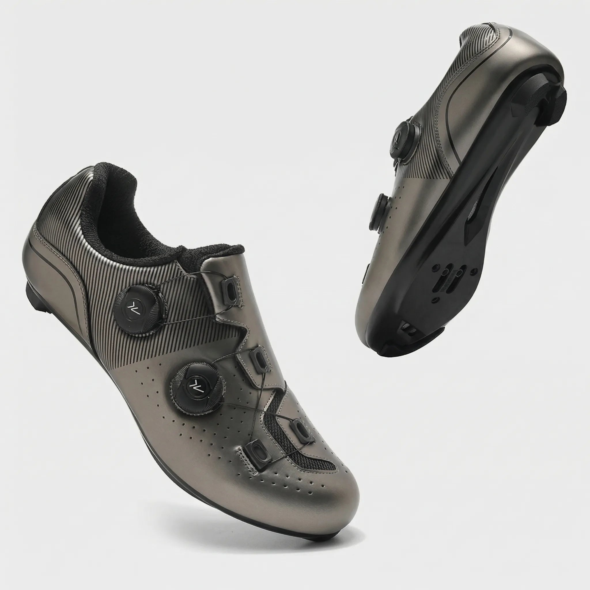 Rennrad-Schuh SPD-kompatibel atmungsaktiv Drehschnallen-Verschluss