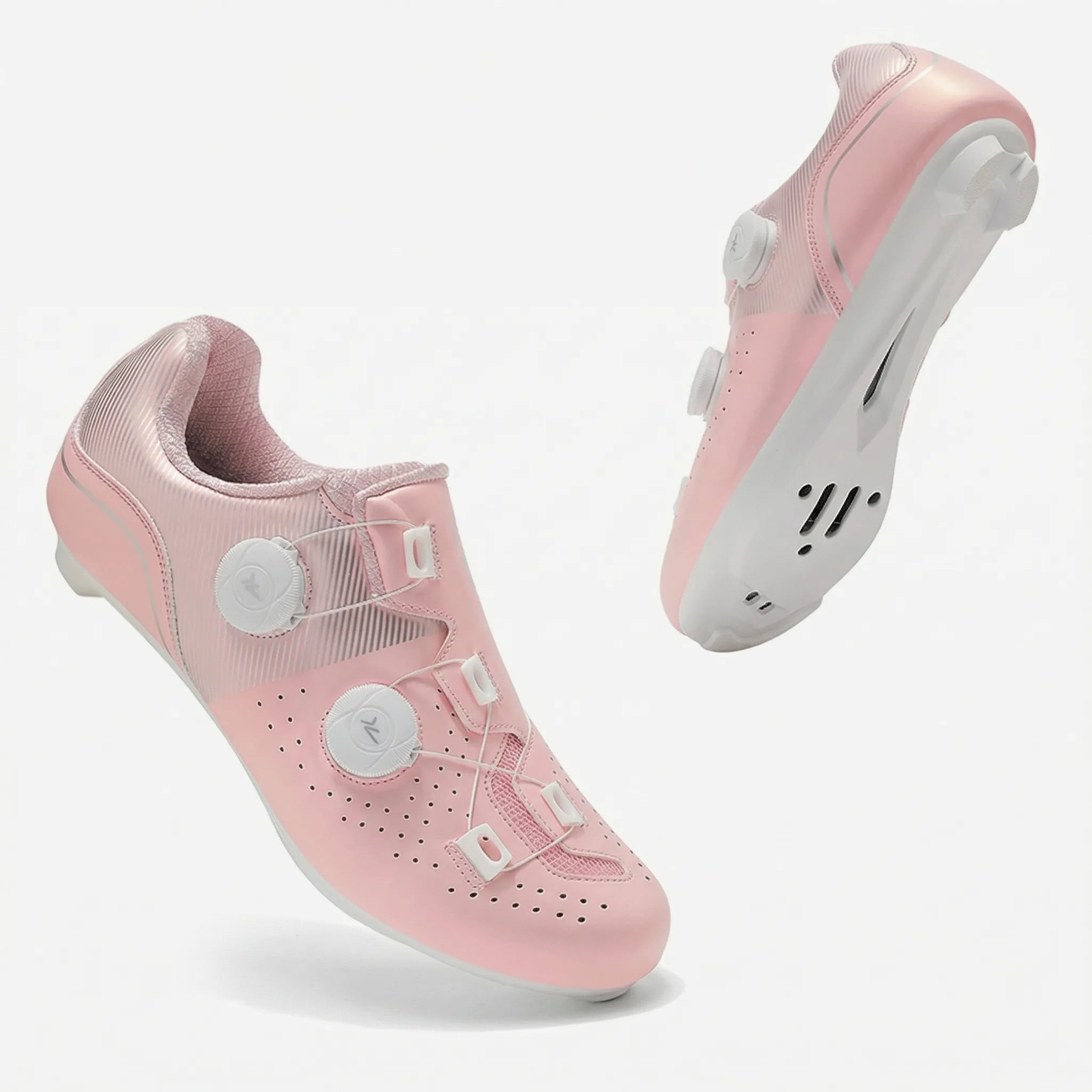Rennrad-Schuh SPD-kompatibel atmungsaktiv Drehschnallen-Verschluss
