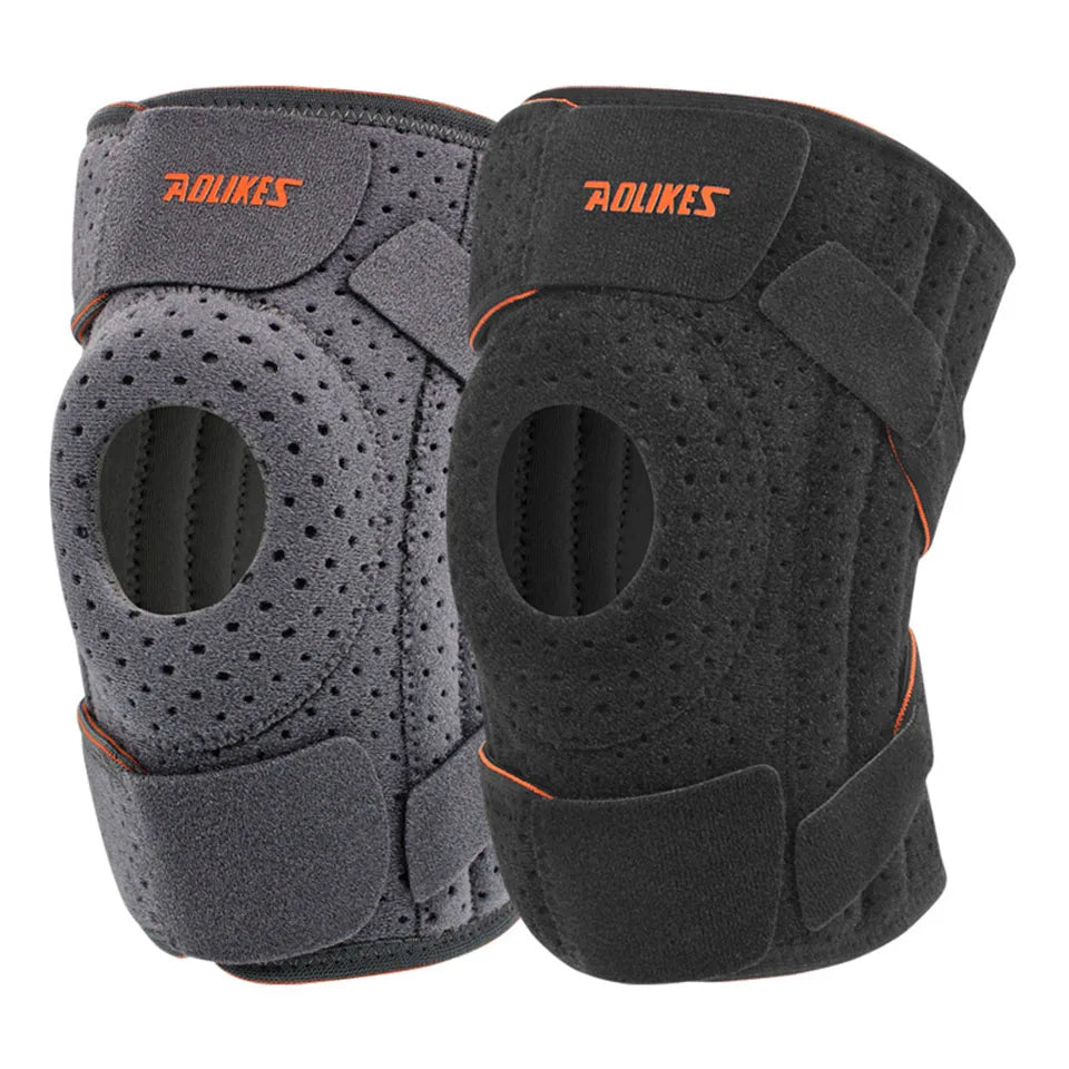 Kniebandage mit Patella-Stütze und Seitenstabilisatoren für Sport und Alltag