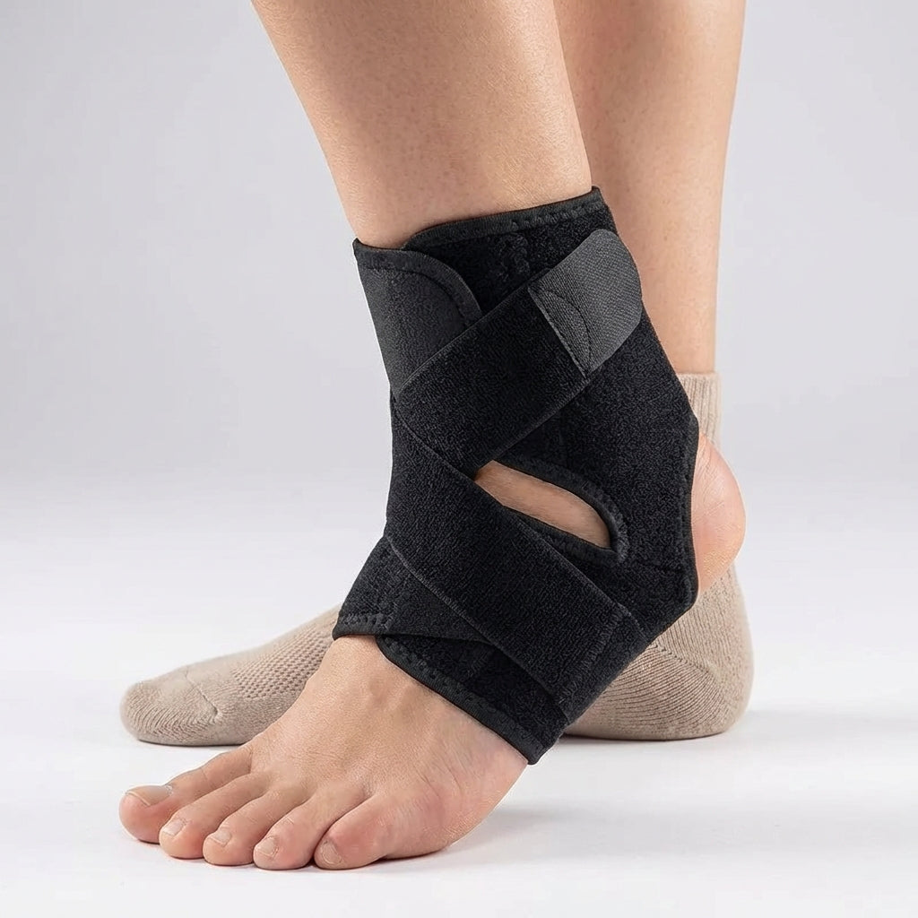 Verstellbare Knöchelstützbandage atmungsaktiv für Sport und Alltag