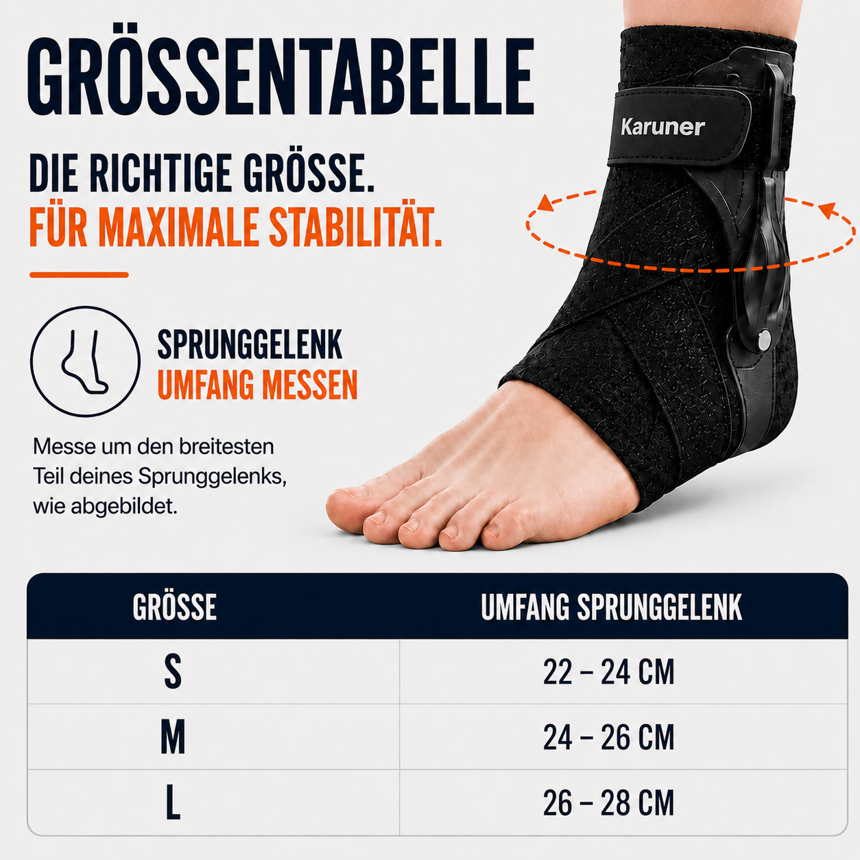 Nordspur | Stabilynx Knöchelstabilisator mit niedrigem Profil