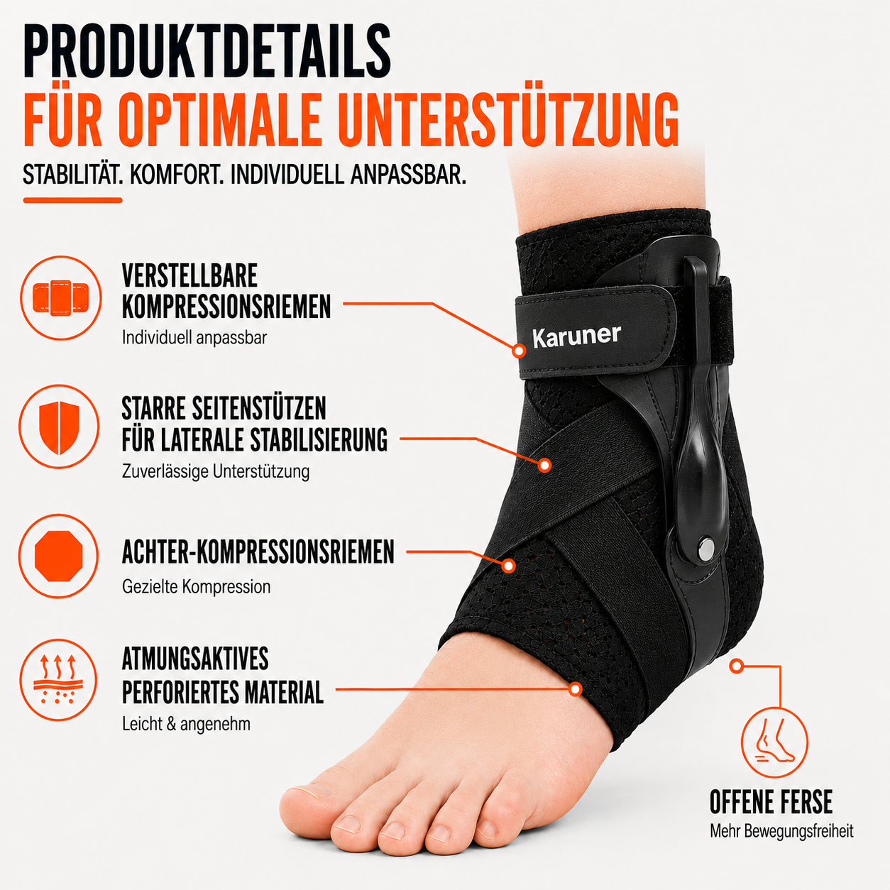 Nordspur | Stabilynx Knöchelstabilisator mit niedrigem Profil