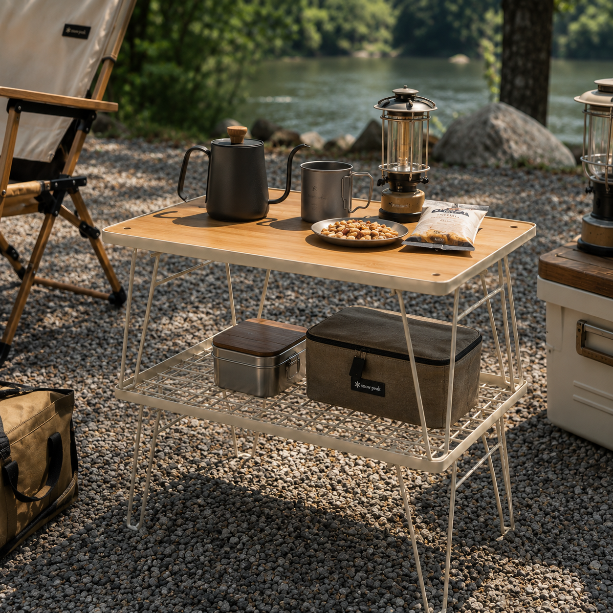 Nordspur | Stackly Klappbarer Stapelbarer Outdoor-Campingtisch