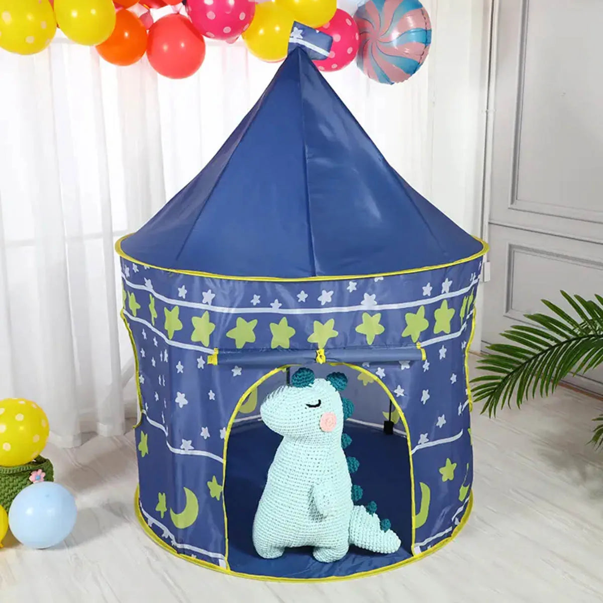 Kinder Spielzelt Nachthimmel mit Sternen und Mond