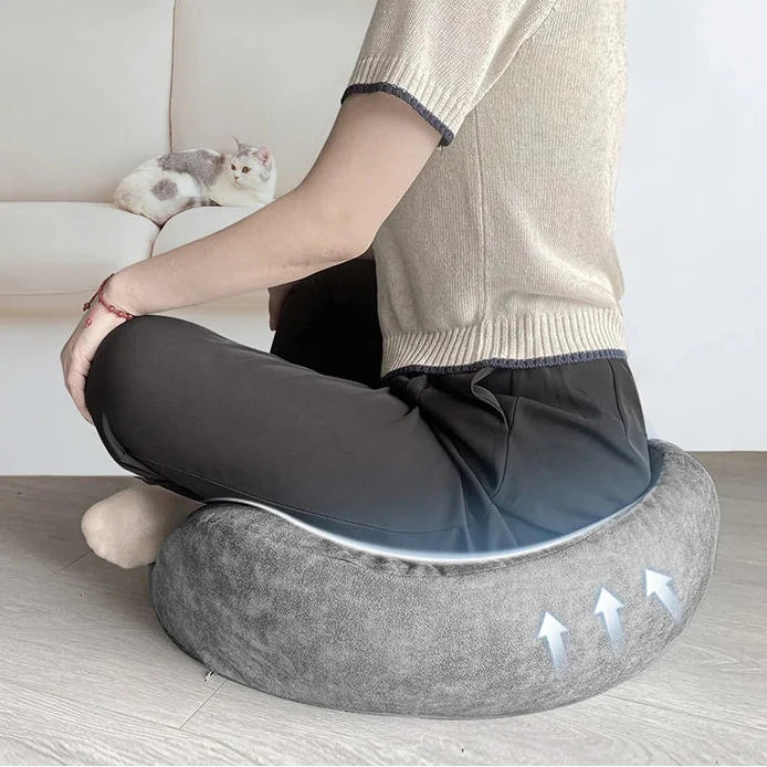 Ergonomisches Meditationskissen U-Form mit Memory-Füllung Yoga