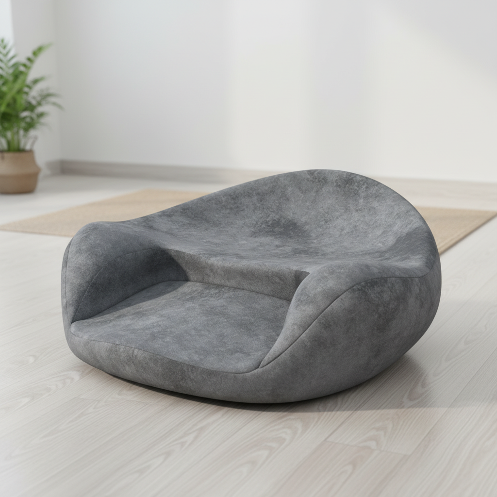 Ergonomisches Meditationskissen U-Form mit Memory-Füllung Yoga
