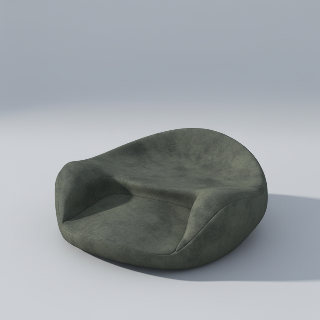 Ergonomisches Meditationskissen U-Form mit Memory-Füllung Yoga