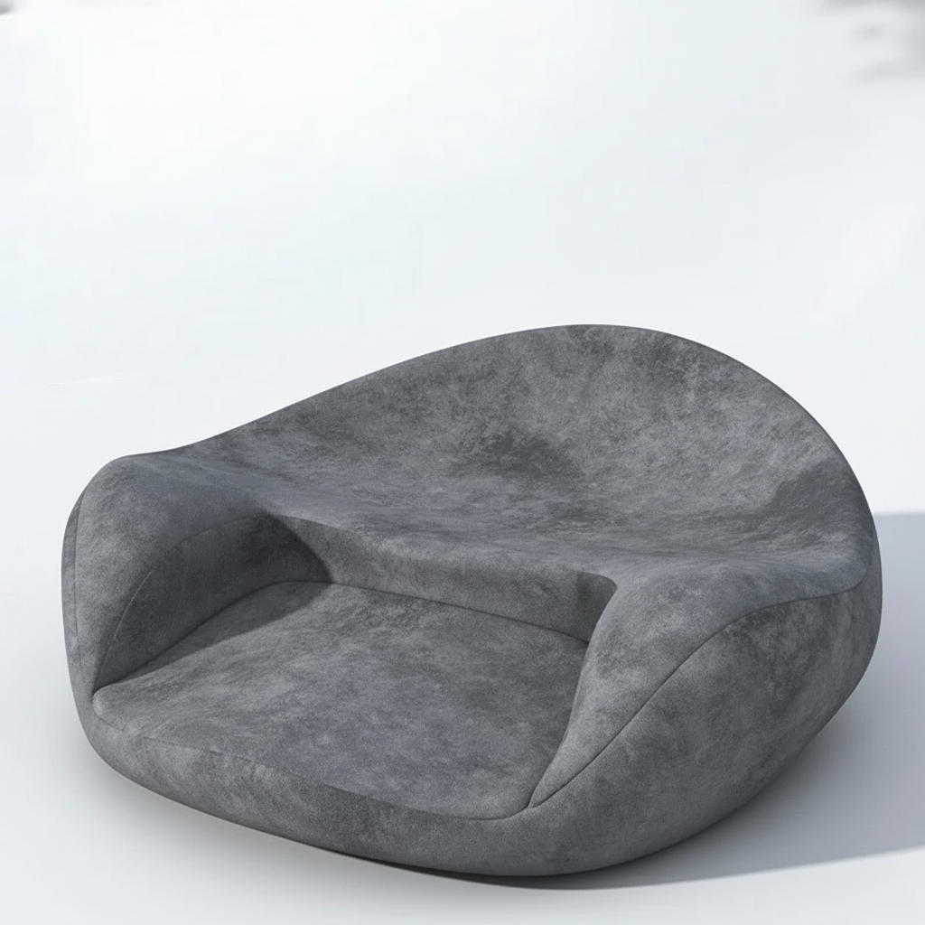 Ergonomisches Meditationskissen U-Form mit Memory-Füllung Yoga