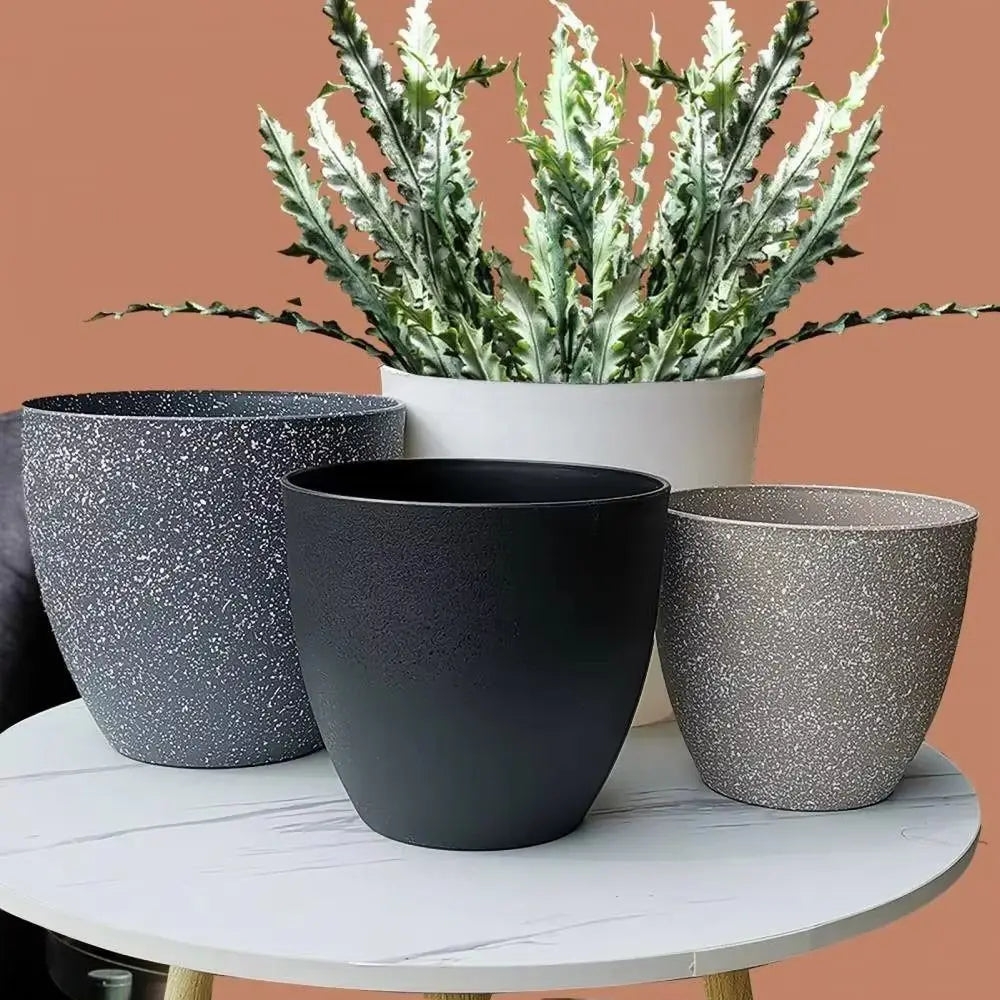 Großer Blumentopf Frosted-Steinoptik Bonsai Topf