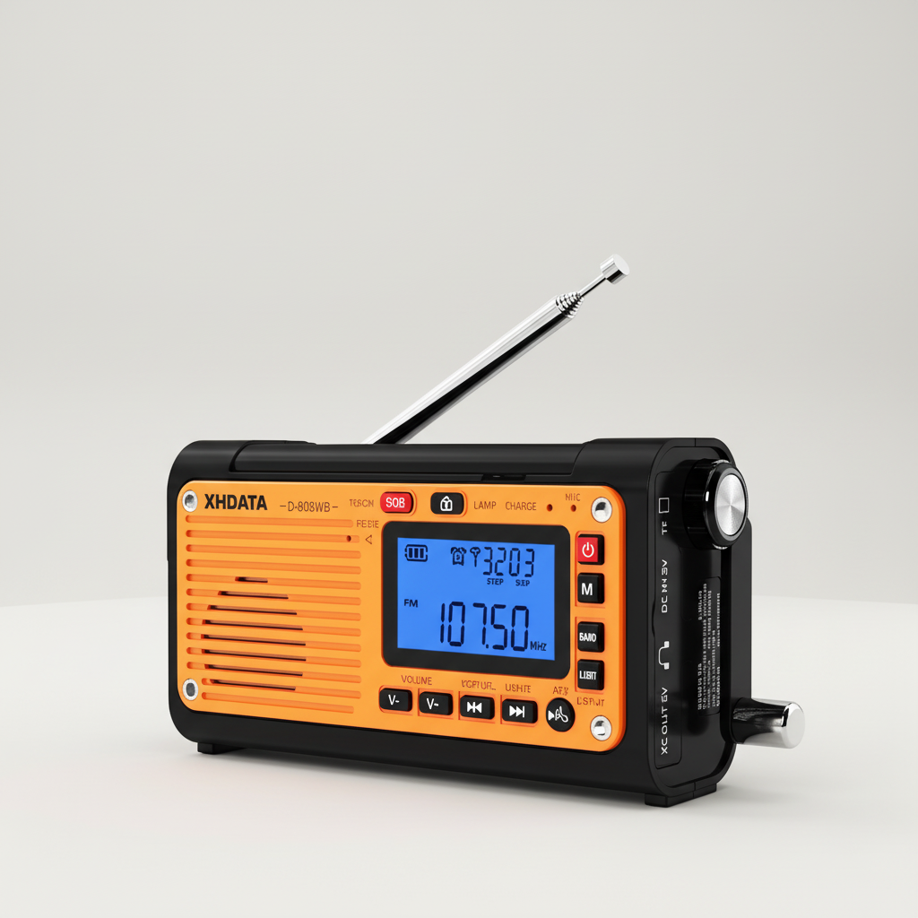 Tragbares Notfall-Wetter-Radio mit Telefonladung und Taschenlampe