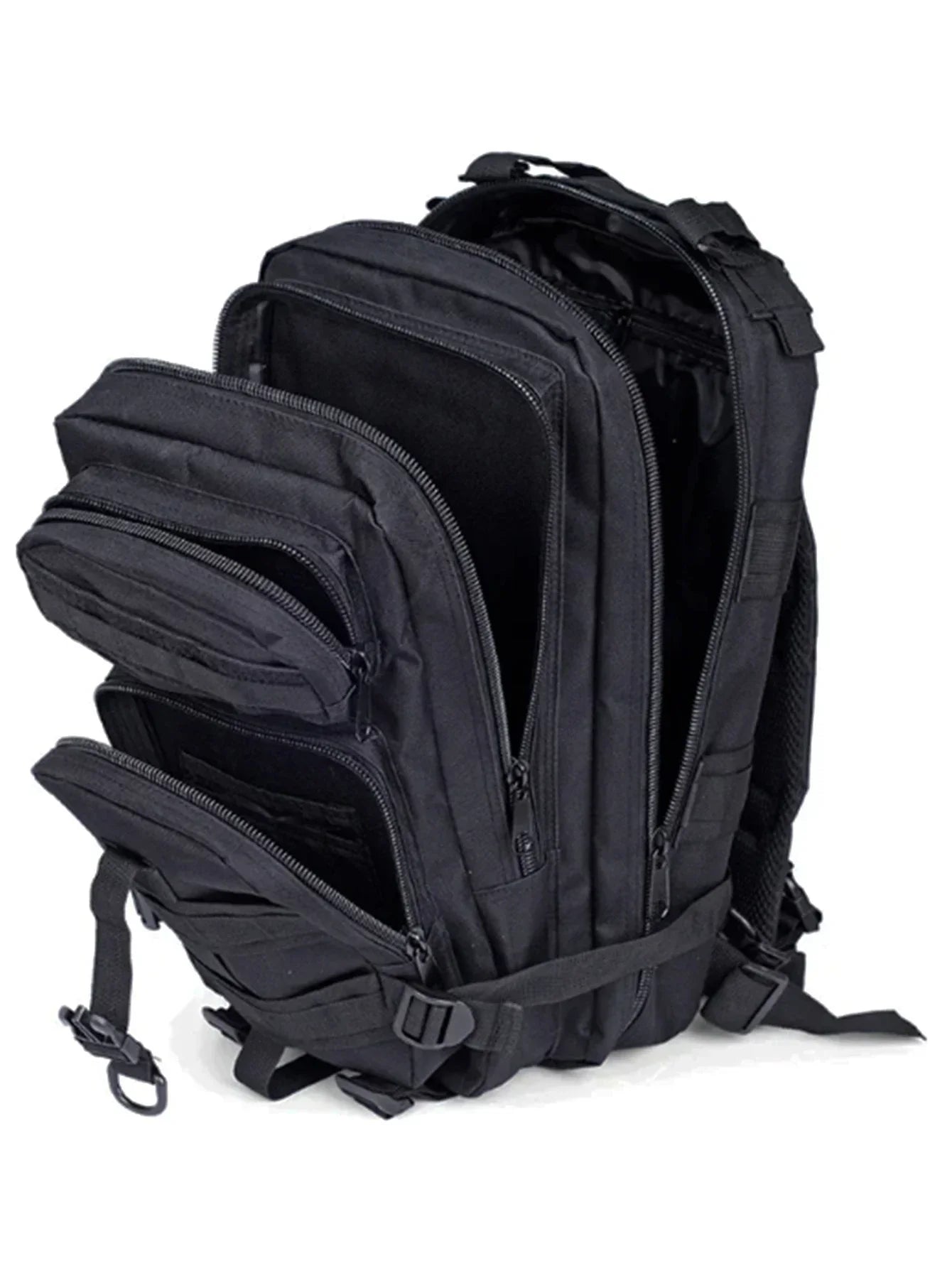 Tactical-Rucksack mit MOLLE-Webbing und mehreren Fächern