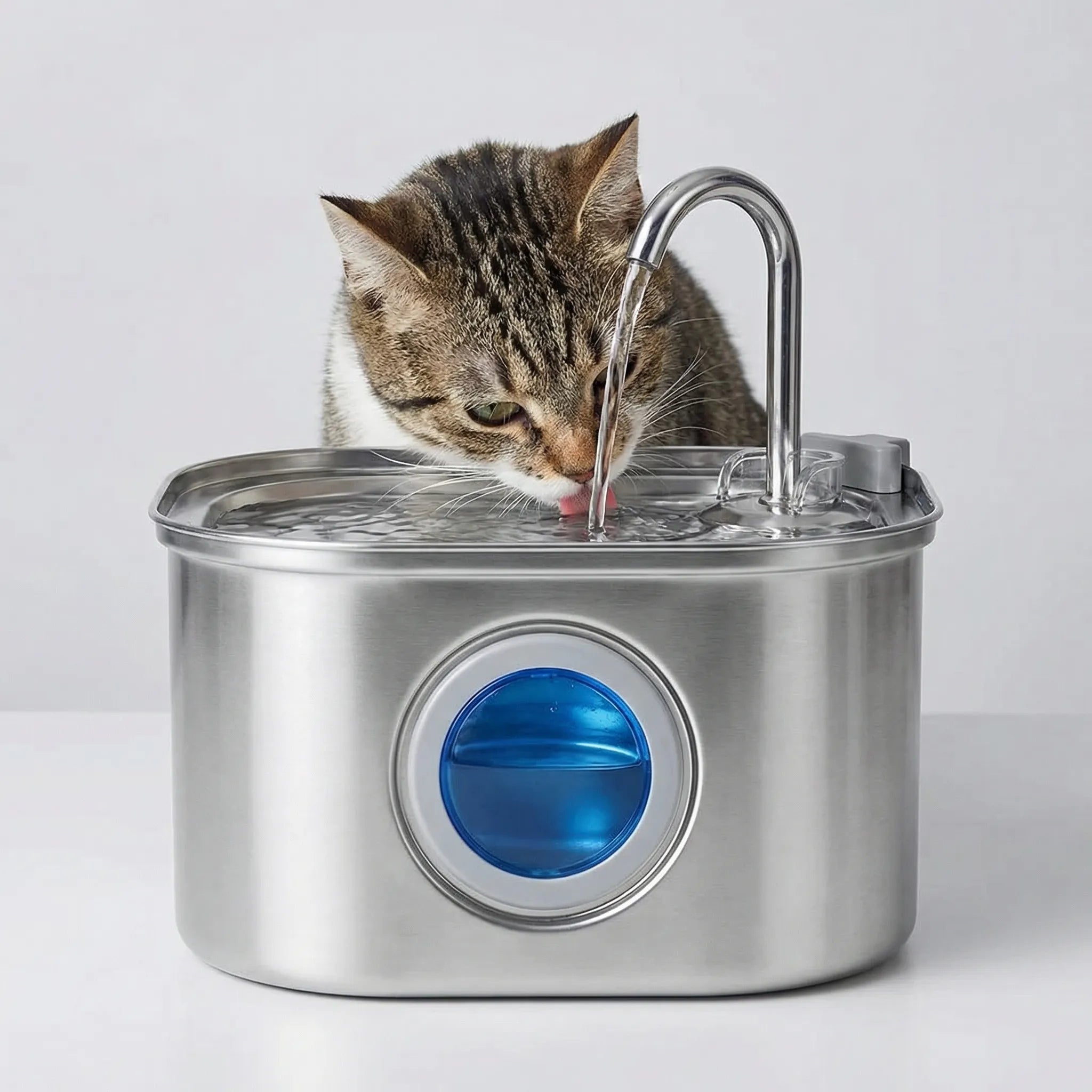 Automatischer Trinkbrunnen für Haustiere Edelstahl mit Filter
