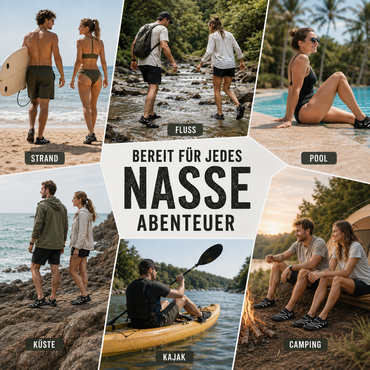Nordspur | Streemix Schnelltrocknende Outdoor-Wasserschuhe