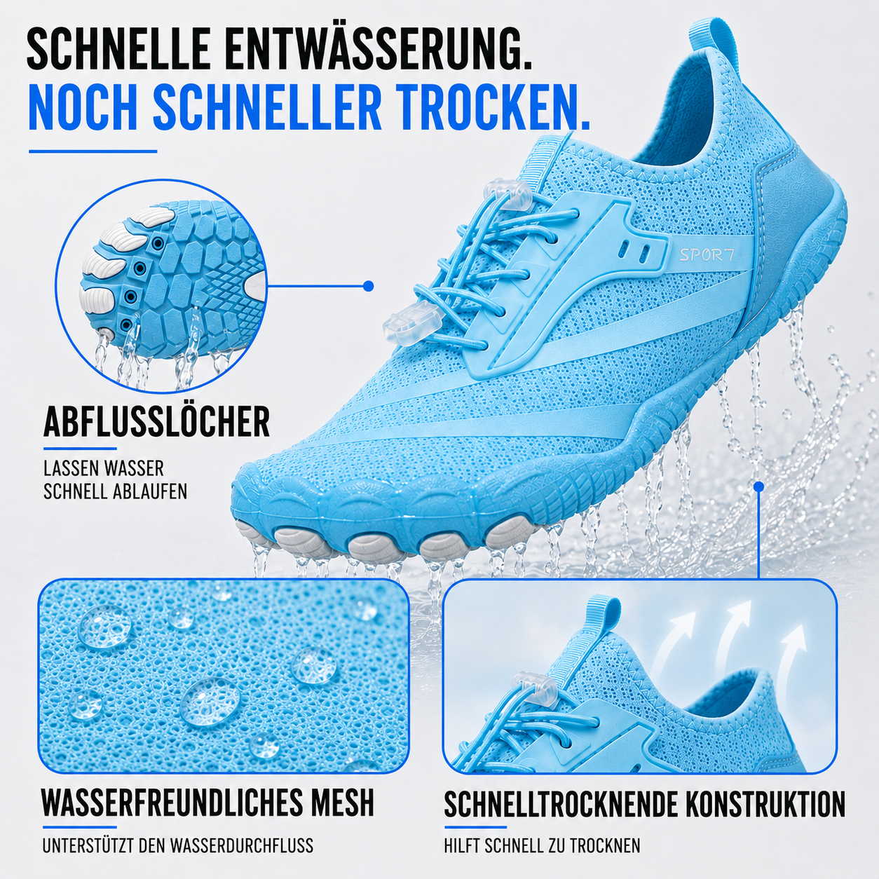 Nordspur | Strideox Unisex Barfußsohle Sportschuh