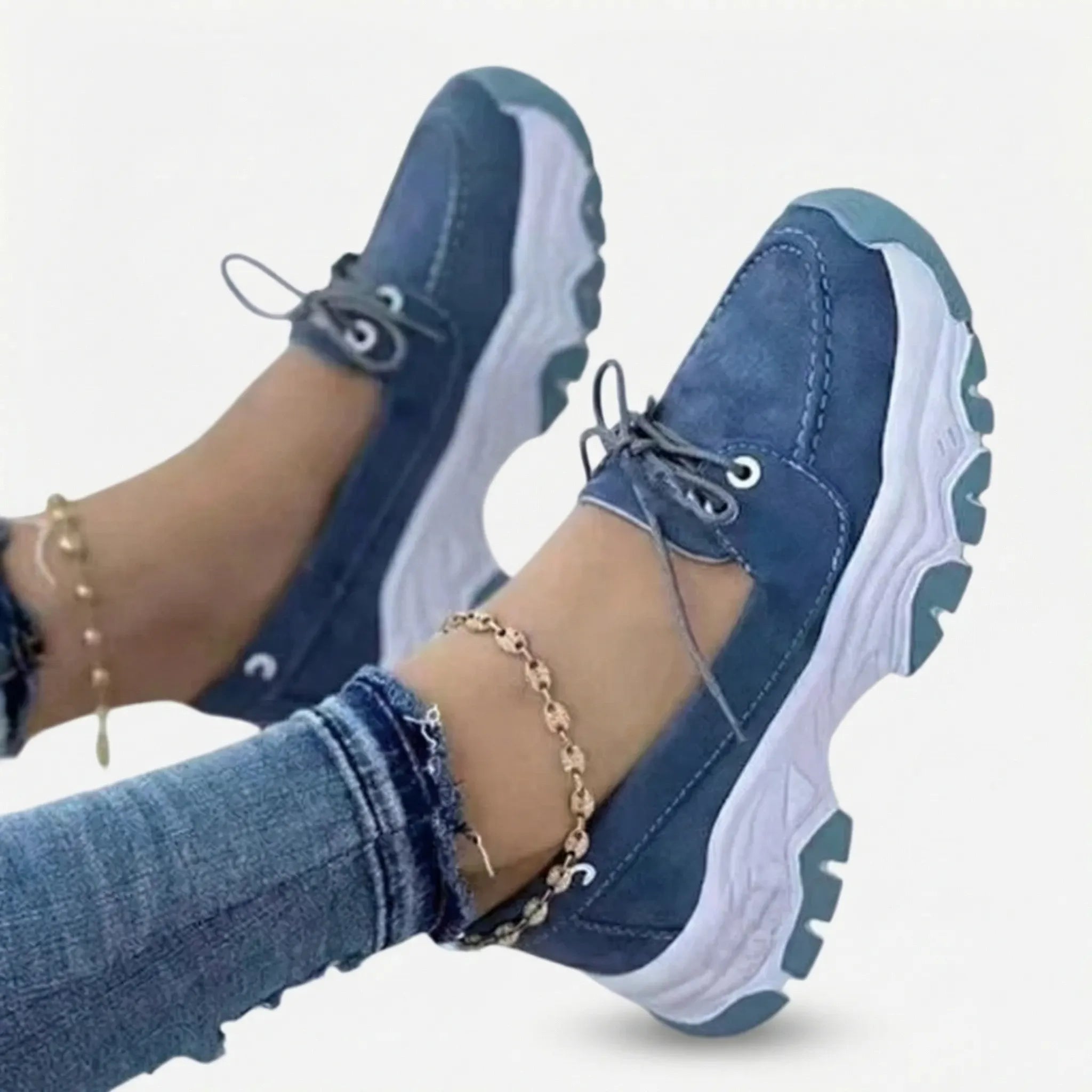 Walkingschuh mit gepolsterter Sohle, Fußgewölbestütze und breiter Zehenbox