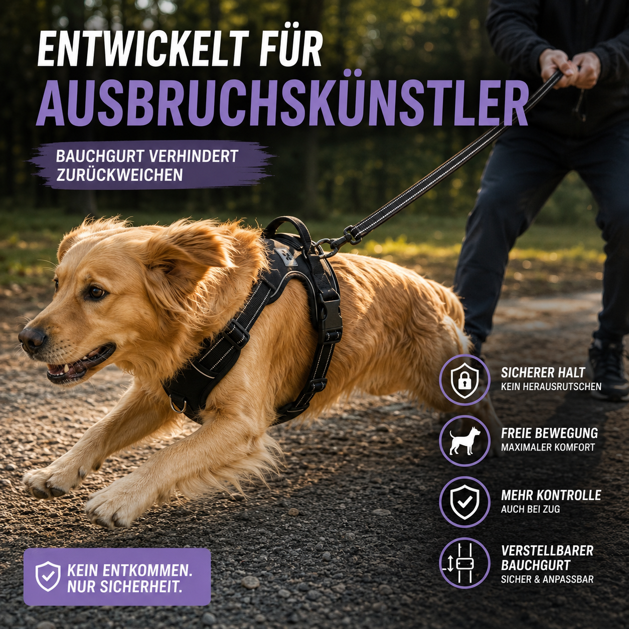 Nordspur | Strutpaw Verstellbares Anti-Zug-Brustgeschirr