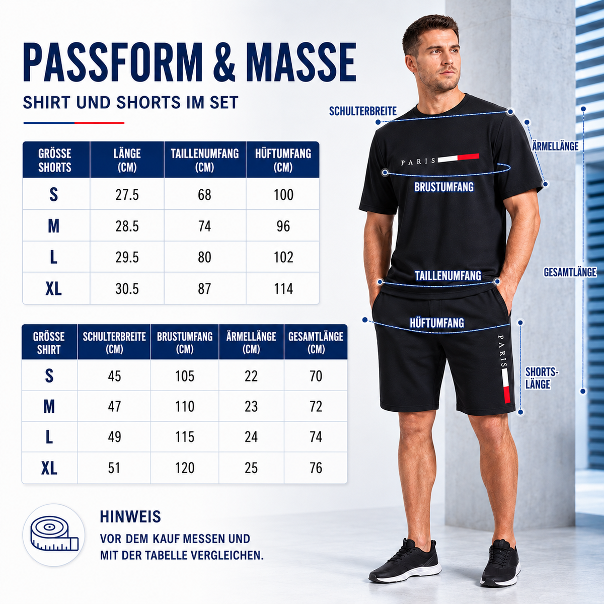 Nordspur | Strydex Kurzarm-Crew-Neck-Trainingsanzug-Set