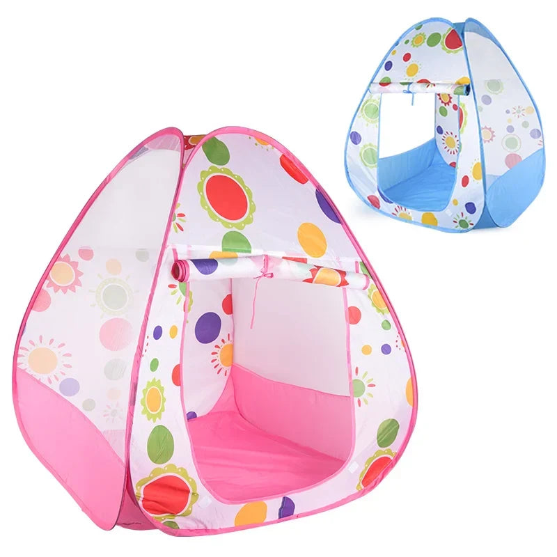 Kinder Pop-up-Spielzelt mit Sonnenblumenmuster und gepolstertem Boden