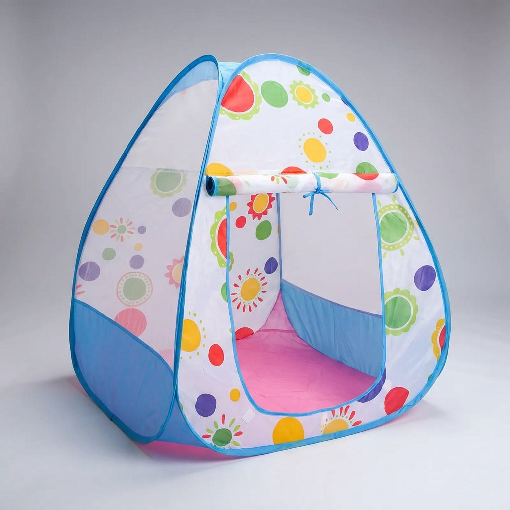 Pop-up Spielzelt für Kinder mit Sonnenblumenmuster, leicht und tragbar