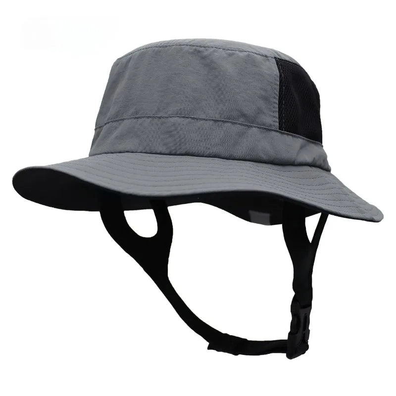 Mesh Anglerhut UPF50+ Sonnenschutz mit Kinnriemen für Outdoor