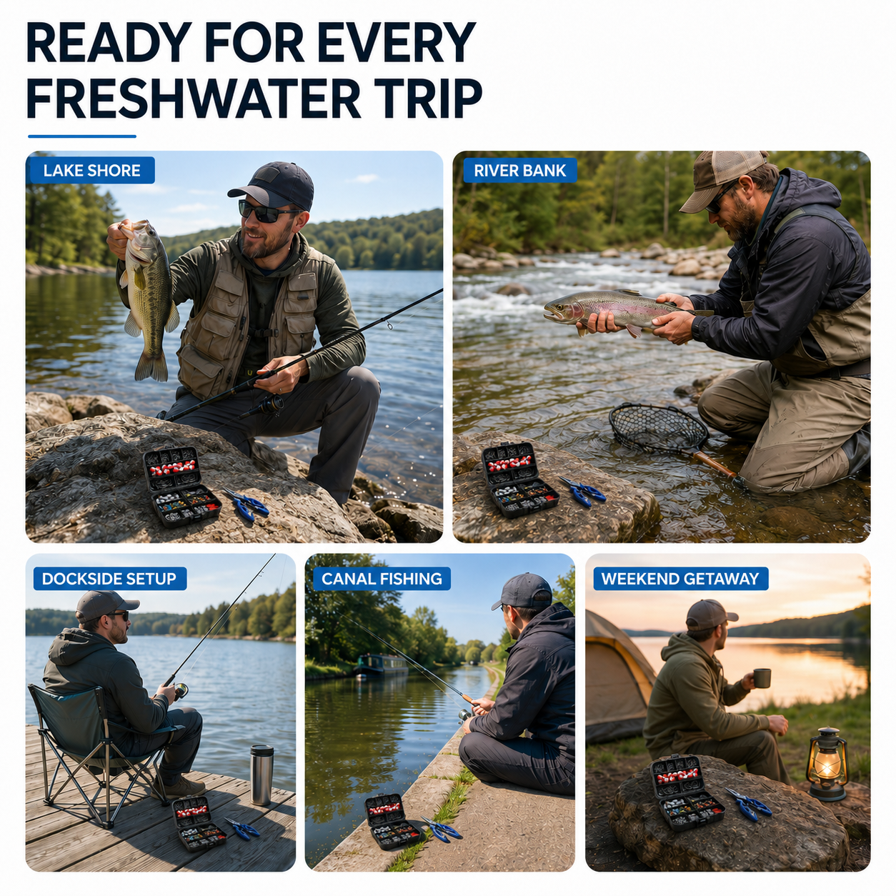 Nordspur | Tacklevex 263-teiliges komplettes Angelgerät-Set