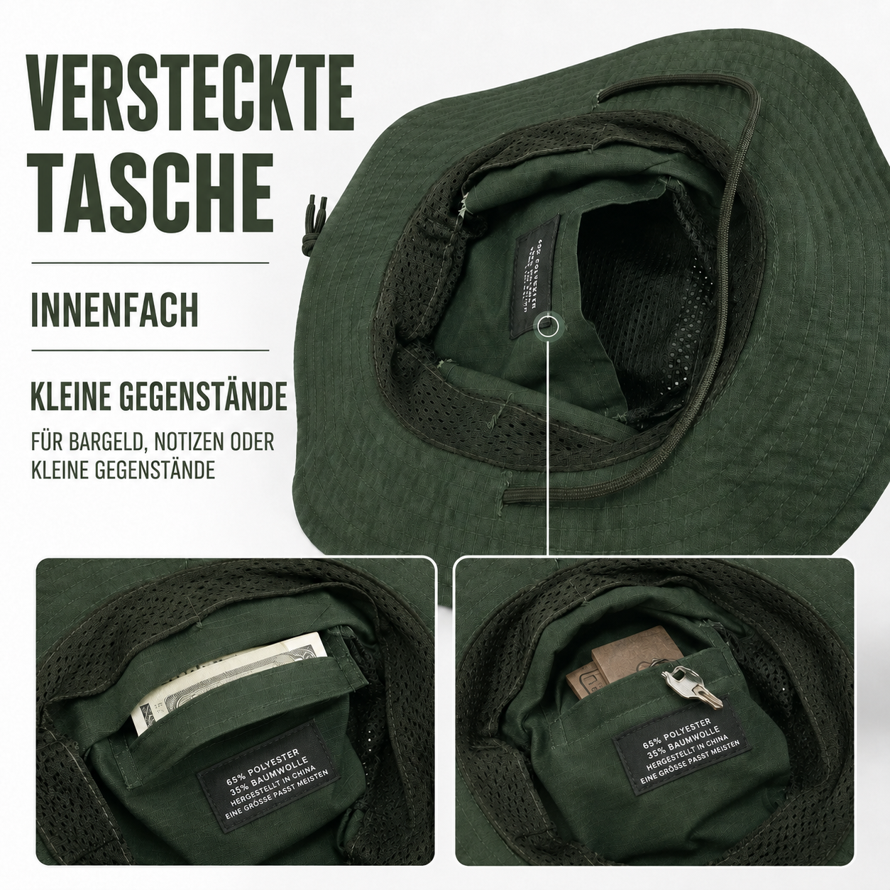 Nordspur | Tacventu Breiter Rand Taktischer Tarnungs-Bucket-Hut
