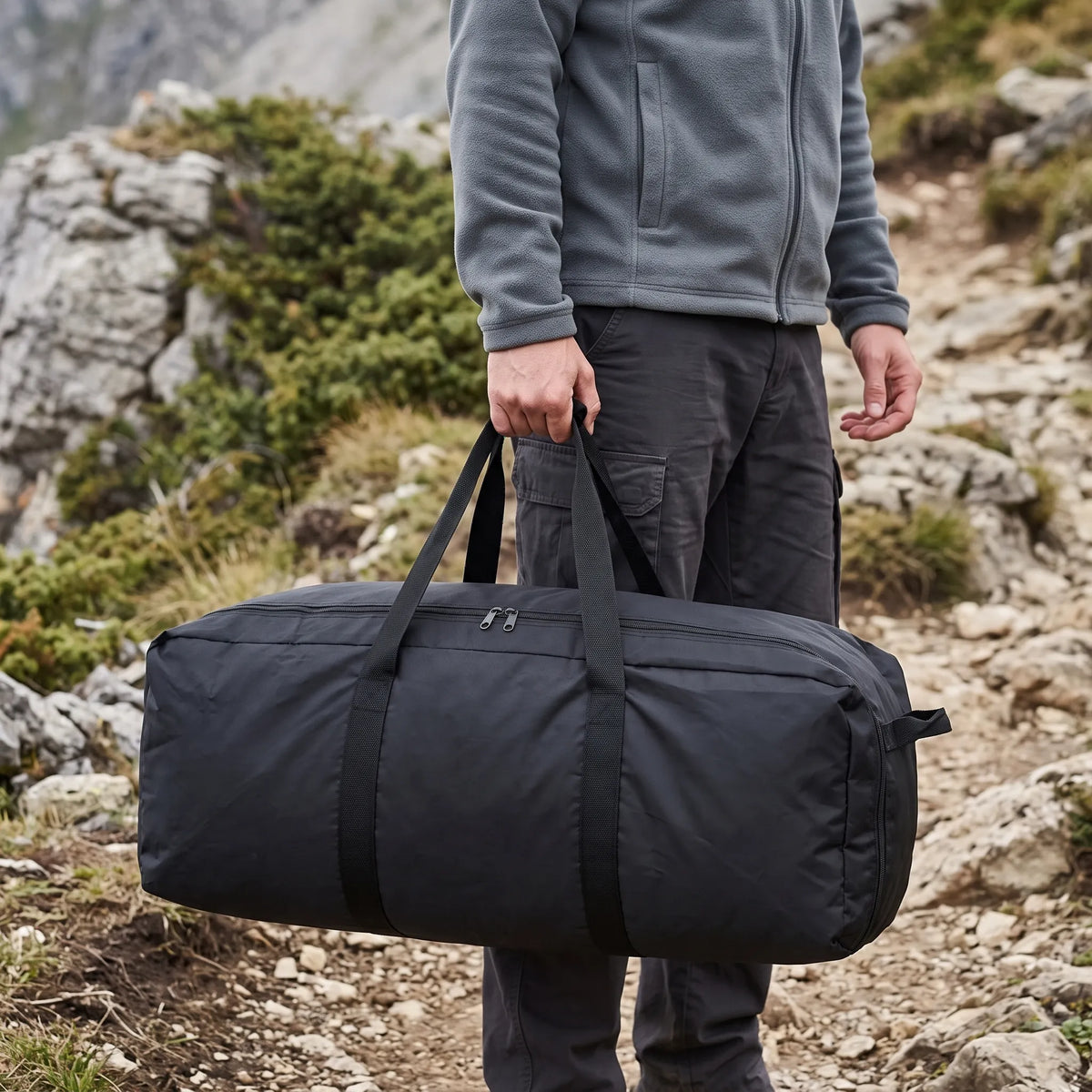 Nordspur | Tandrox Große Faltbare Reisetasche Mit Reißverschluss